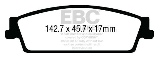 Picture of EBC 15 Gmc Yukon XL Denali XL 1500 Extra Duty Rear Brake Pads