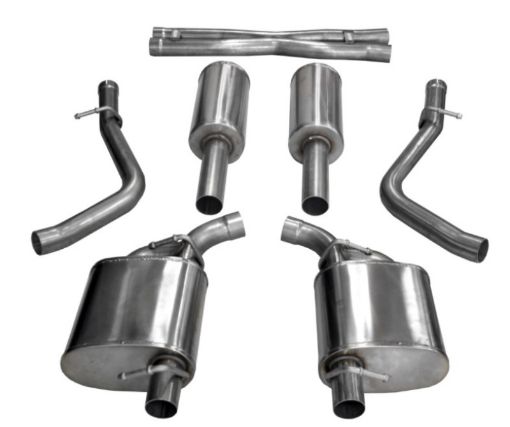 Picture of Corsa 2015 - 2023 Dodge Challenger 3.6L 2.5in Cat - Back Dual Rear Exit (re - uses stock exhaust bezel)