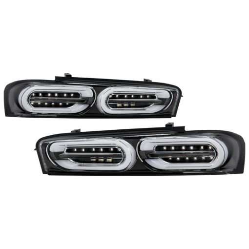Picture of Spyder Chevy Camaro 16 - 18 Halogen LED Tail Lights Black ALT - YD - CCAM16HAL - SEQ - BK