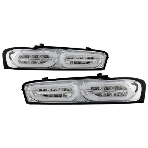 Picture of Spyder Chevy Camaro 16 - 18 Halogen LED Tail Lights Chrome ALT - YD - CCAM16HAL - SEQ - C