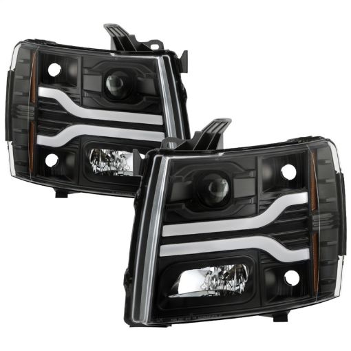 Picture of Spyder Chevy Silverado 1500 07 - 132500HD3500HD 07 - 14 LED Black PRO - YD - CS07V3PL - BK