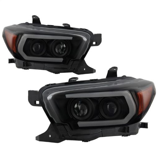 Picture of Spyder Toyota Tacoma 16 - 18 (TRD Model Only) Projector Headlights Black Smoke PRO - YD - TT16V1 - SEQ - BSM