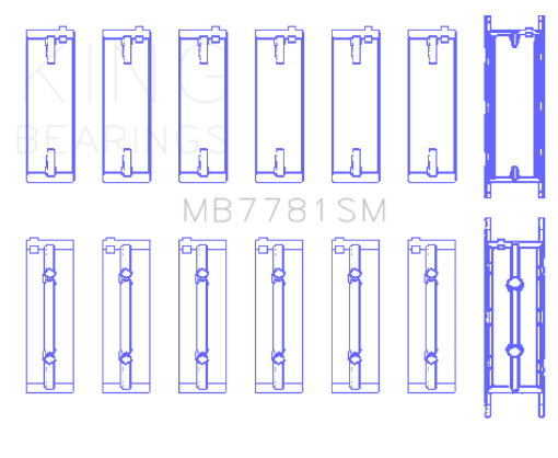 Picture of King BMW N57 D30 ABC N57N N57S (Size STD) Main Bearing Set