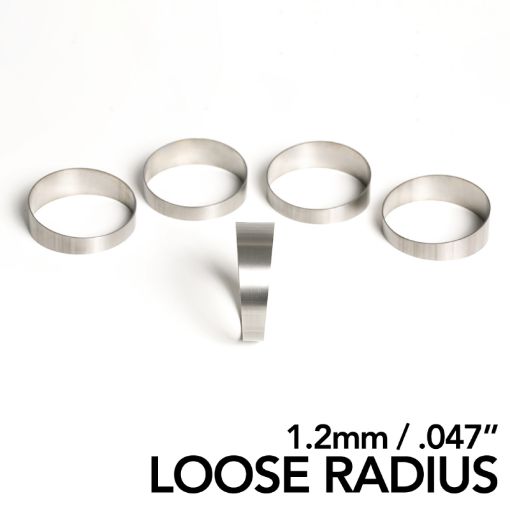 Picture of Ticon Industries 3.5in 45 Degree 1.65D CLR Loose Radius 1.2mm.047in Wall Titanium Pie Cuts - 5pk