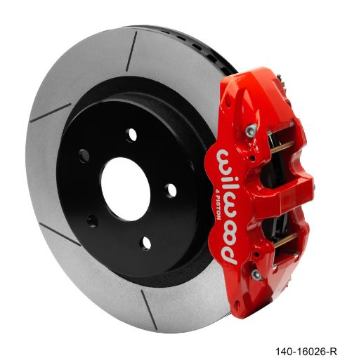 Picture of Wilwood Aerolite 4R Rear Kit 15.00in Red 13 - 17 Dodge Truck 1500 - 4WD