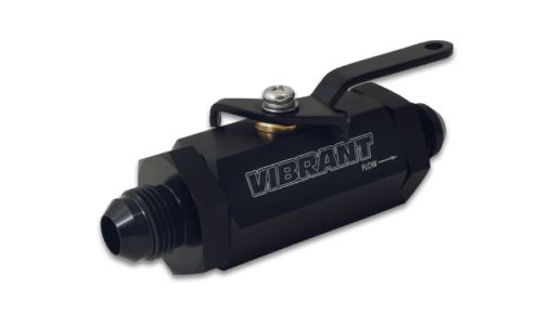 Picture of Vibrant - 6AN to - 6AN Male Shut Off Valve - Black
