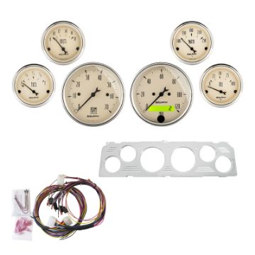 Picture of Autometer 6 Gauges Direct - Fit Dash Kit 64 - 66 Chevy - Antique Beige