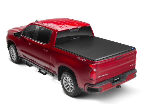 Picture of Lund 19 - 23 Chevy Silverado 1500 Fleetside (6.6ft. Bed) Hard Fold Tonneau Cover - Black