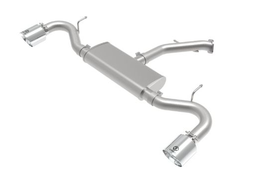 Picture of aFe Takeda Series 2.5in 409 SS Axle - Back Exhaust System Polished 18 - 20 Hyundai Elantra GT L4 - 1.6L(t)