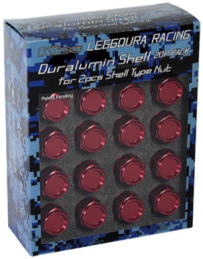 Picture of Project Kics Leggdura Racing Shell Type CL35 - Red (20pc)