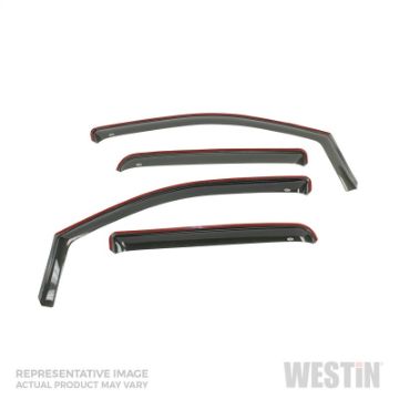 Picture of Westin 17 - 19 Hyundai Elantra In Channel Wind Deflector 4pc - Smoke