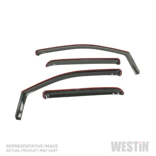 Picture of Westin 17 - 19 Hyundai Elantra In Channel Wind Deflector 4pc - Smoke
