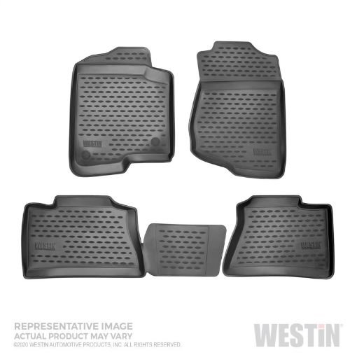 Picture of Westin 15 - 20 Ford Edge Profile Floor Liners Front and 2nd Row - Black