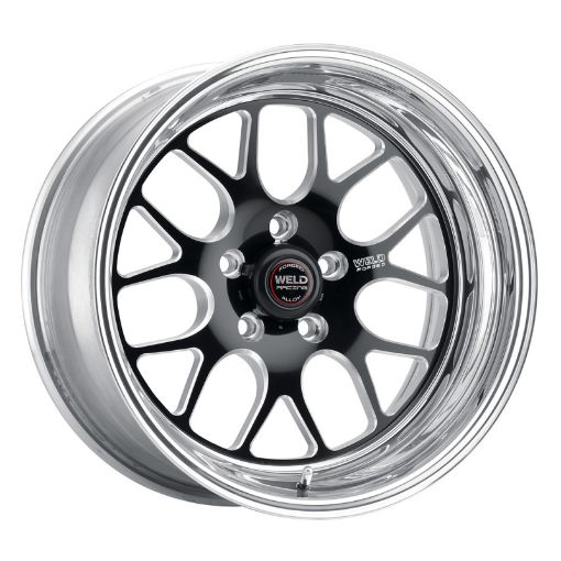 Picture of Weld S77 17x9.5 RT - S HD 6x5.5 BP 5.2in. BS Black Wheel 3.540 ID (Low Pad) - Non - Beadlock