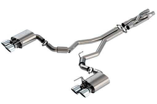 Picture of Borla 2020 Ford GT500 5.2L AT 3in ATAK CatBack Exhaust w Chrome Tips