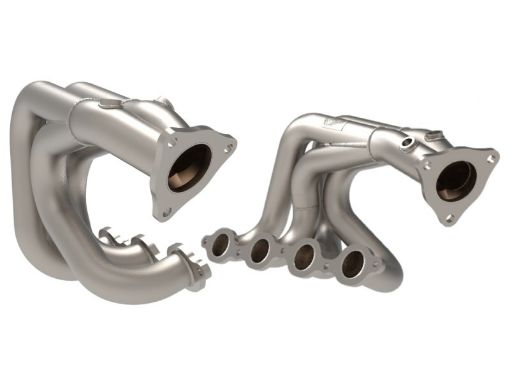 Picture of aFe Twisted 304SS Header 2020 Chevy Corvette (C8) 6.2L V8 - Titanium Ceramic Coated