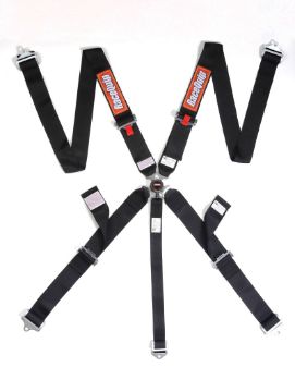 Picture of RaceQuip Black SFI CAMLOCK 5pt PU Lap Seat Belt