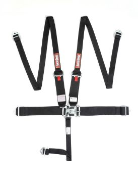 Picture of RaceQuip Black L L 5pt HNR Seat Belt
