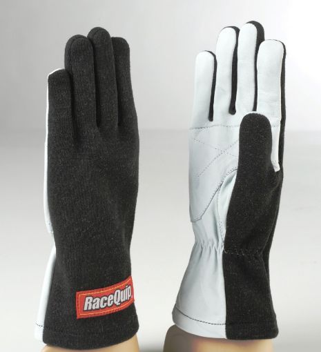 Picture of RaceQuip Black Basic Race Glove - X - Large