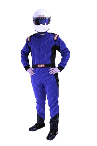 Picture of RaceQuip Blue Chevron - 1 Suit - SFI - 1 XL