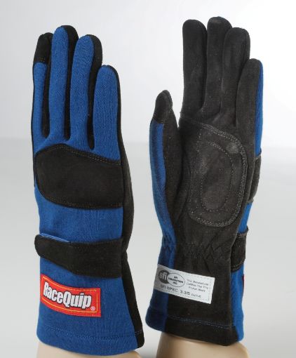 Picture of RaceQuip Blue 2 - Layer SFI - 5 Glove - XL