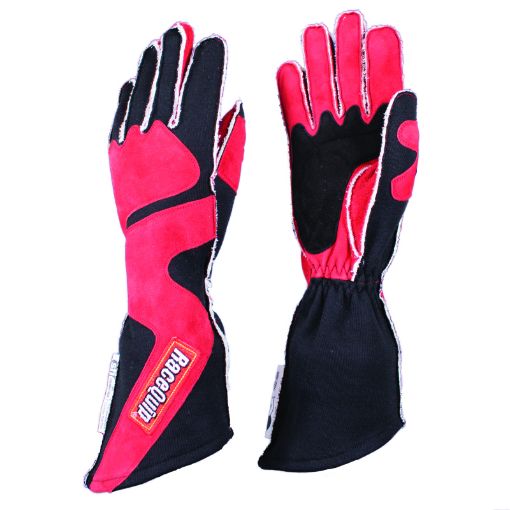Picture of RaceQuip SFI - 5 RedBlack XL Outseam Angle Cut Glove