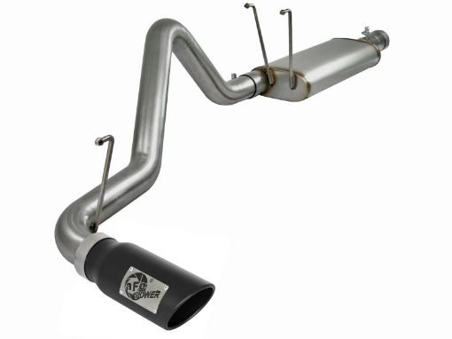Picture of aFe MACHForce XP Cat - Back Exhaust 3in SS w Black Tip 09 - 12 Dodge Ram 1500 V8 5.7L