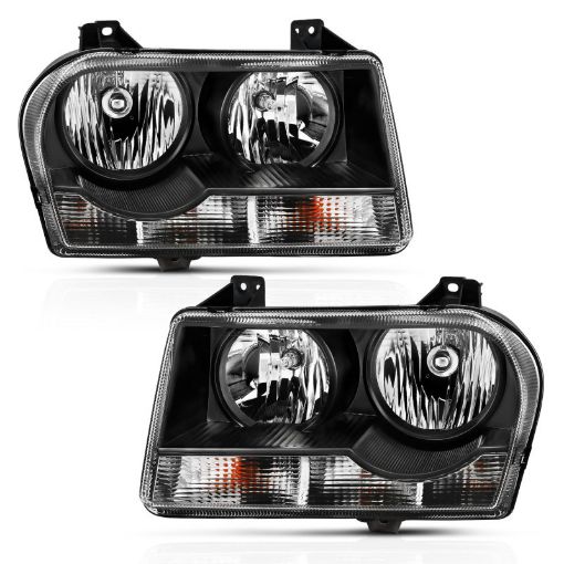 Picture of ANZO 2005 - 2010 Chrysler 300 Crystal Headlight Black