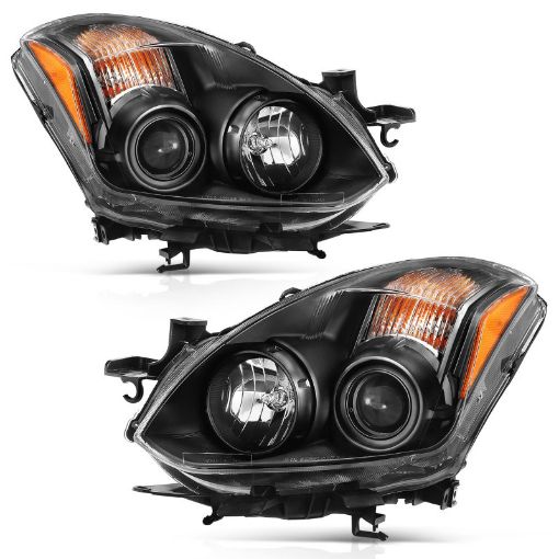 Picture of ANZO 2010 - 2013 Nissan Altima Projector Headlight Black (Halogen Type)