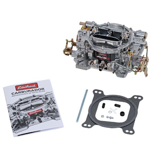 Picture of Edelbrock Carburetor AVS2 Series 4 - Barrel 650 CFM Off - Road Manual Choke Satin Finish (Non - EGR)