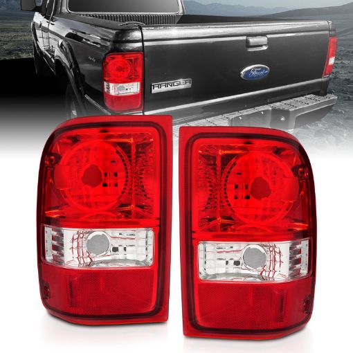 Picture of ANZO 2001 - 2011 Ford Ranger Taillights w RedClear Lens (OE Replacement) Pair