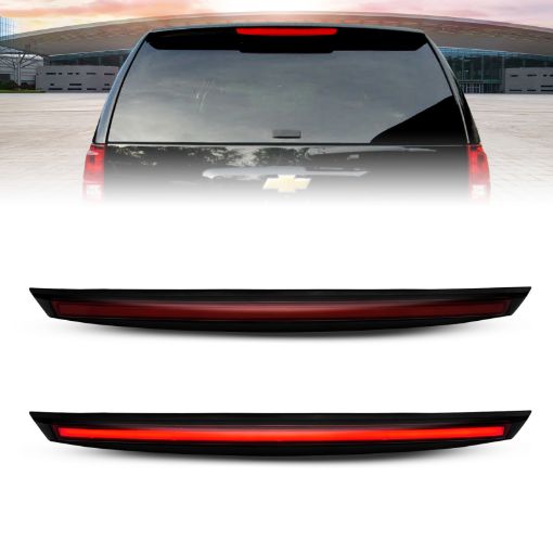 Picture of ANZO 2007 - 2014 Chevrolet Suburban 1500 LED 3rd Brake Light Black Housing Smoke Lens w Spoiler 1pc