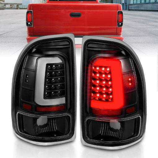 Picture of ANZO 1997 - 2004 Dodge Dakota LED Taillights Black Housing Clear Lens Pair