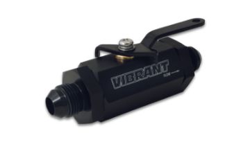 Picture of Vibrant - 10AN to - 10AN Male Shut Off Valve - Black