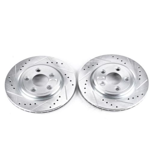 Picture of Power Stop 02 - 05 Ford Thunderbird Rear Evolution Drilled Slotted Rotors - Pair