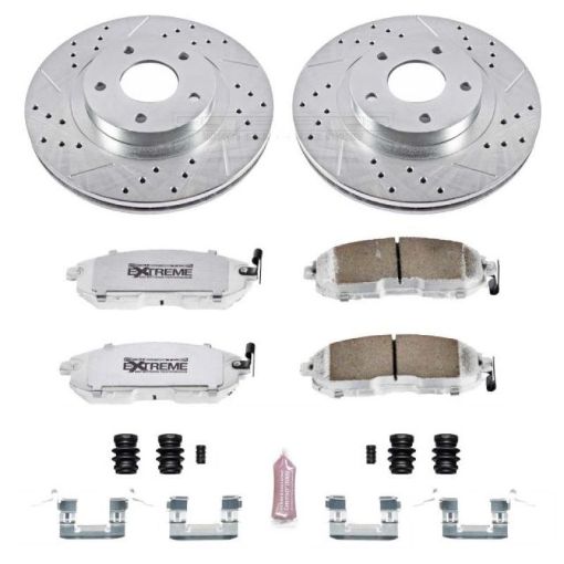 Picture of Power Stop 02 - 04 Infiniti I35 Front Z26 Street Warrior Brake Kit