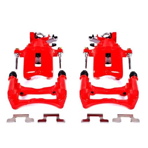 Picture of Power Stop 05 - 14 Ford Mustang Rear Red Calipers wBrackets - Pair