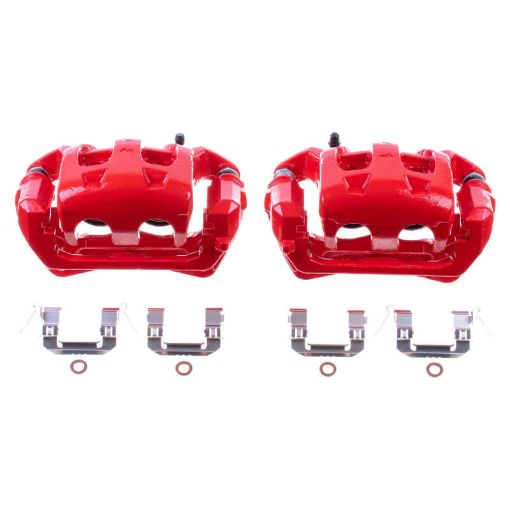 Picture of Power Stop 06 - 12 Infiniti FX35 Front Red Calipers wBrackets - Pair