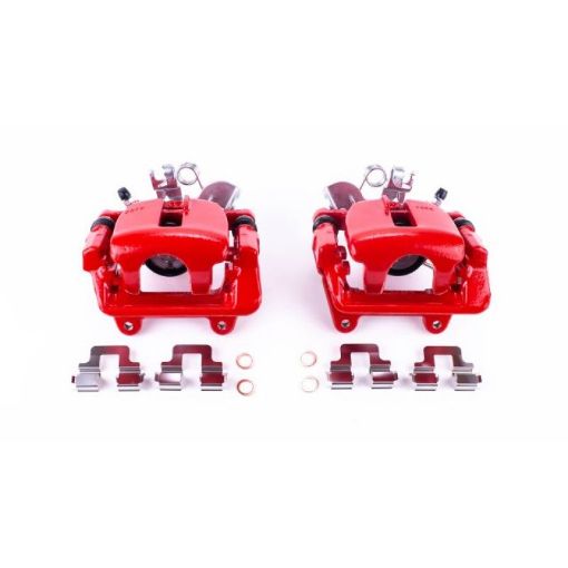 Picture of Power Stop 05 - 09 Audi A4 Rear Red Calipers wBrackets - Pair