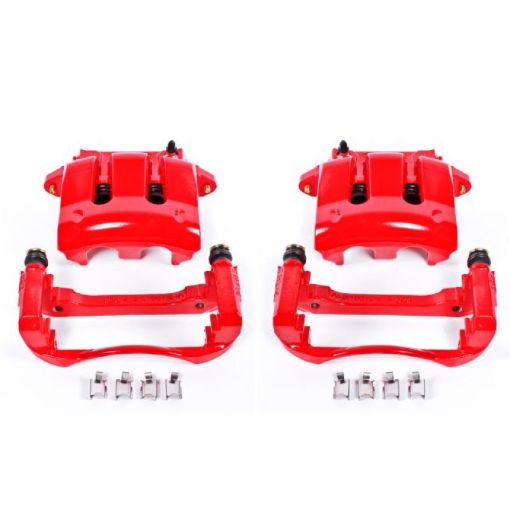Picture of Power Stop 05 - 10 Ford Mustang Front Red Calipers wBrackets - Pair