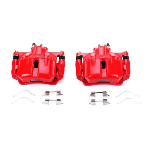 Picture of Power Stop 12 - 15 Honda Civic Front Red Calipers wBrackets - Pair
