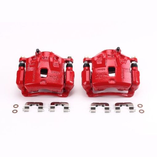 Picture of Power Stop 13 - 16 Hyundai Elantra Front Red Calipers wBrackets - Pair