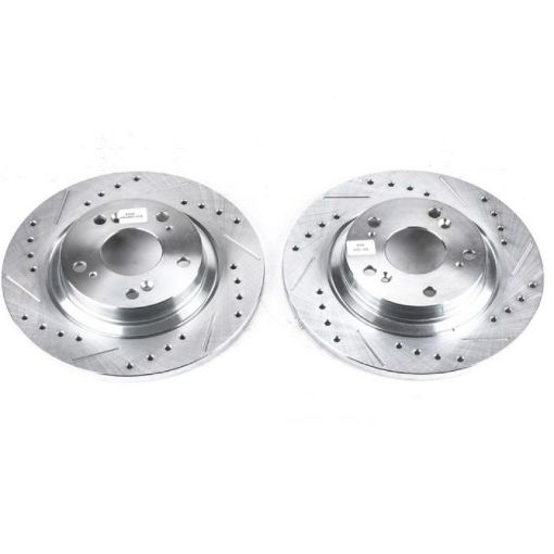 Picture of Power Stop 00 - 09 Honda S2000 Rear Evolution Drilled Slotted Rotors - Pair