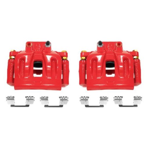 Picture of Power Stop 12 - 17 Chrysler 300 Front Red Calipers wBrackets - Pair