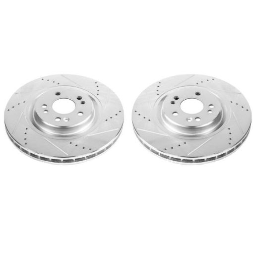 Picture of Power Stop 00 - 03 Mercedes - Benz ML55 AMG Front Evolution Drilled Slotted Rotors - Pair