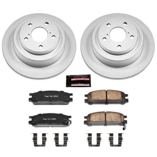 Picture of Power Stop 93 - 96 Subaru Impreza Rear Z17 Evolution Geomet Coated Brake Kit