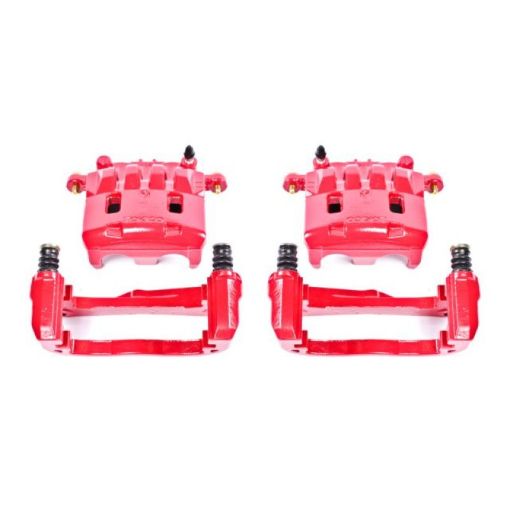 Picture of Power Stop 05 - 06 Saab 9 - 2X Front Red Calipers wBrackets - Pair