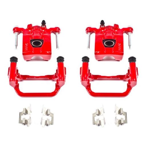 Picture of Power Stop 07 - 12 Nissan Altima Rear Red Calipers wBrackets - Pair