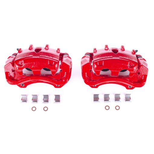 Picture of Power Stop 08 - 14 Cadillac CTS Front Red Calipers wBrackets - Pair