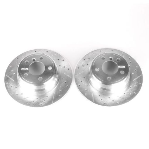 Picture of Power Stop 00 - 06 BMW X5 Rear Evolution Drilled Slotted Rotors - Pair